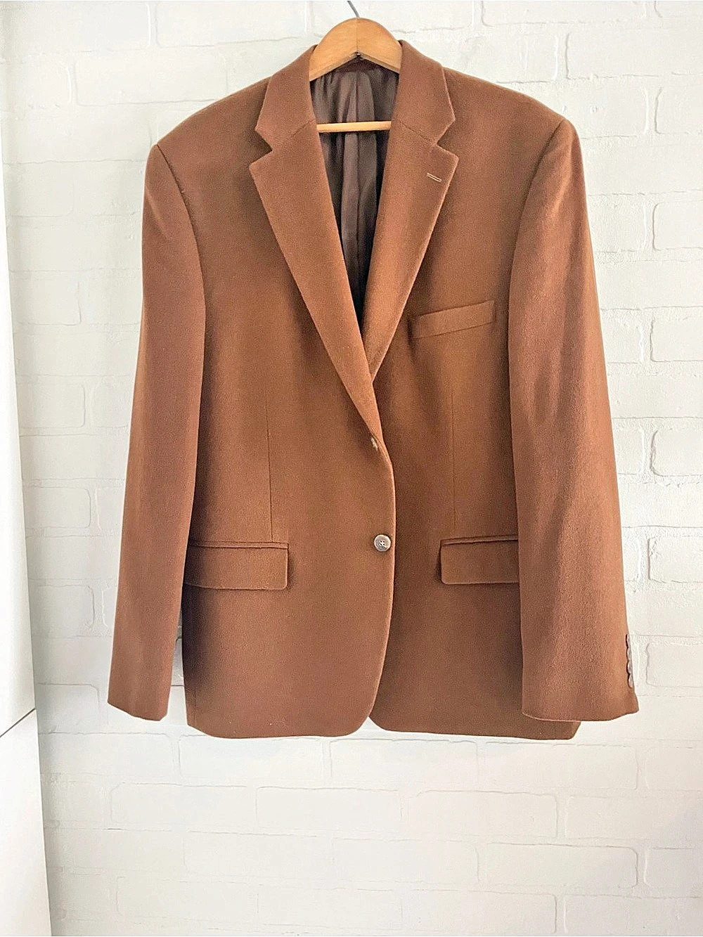 Armani Borgo 21 Wool Cashmere Brown Blazer